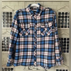 Ecko Unlmtd Boys Plaid Flannel Long-sleeve Button-down Shirt